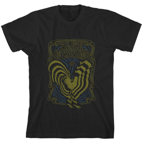 Mens Alice In Chains Psychadelic Rooster T-Shirt - HalfMoonMusic