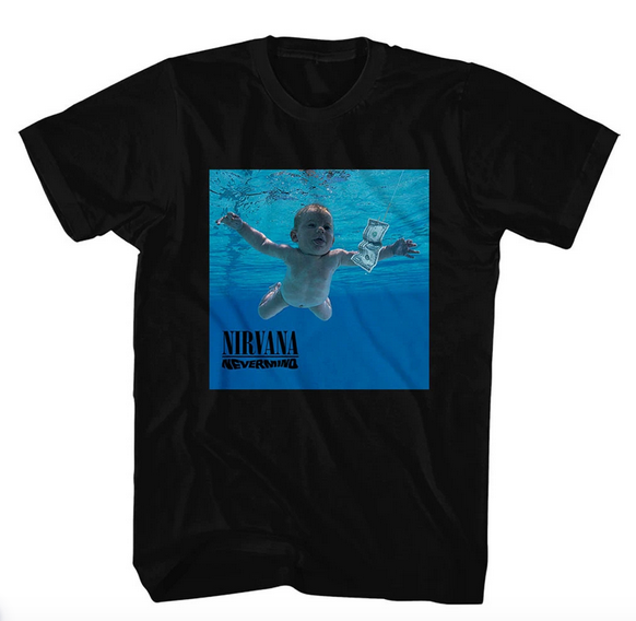 Mens Nirvana Nevermind Album T-Shirt - HalfMoonMusic