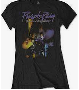 Ladies Prince Purple Rain T-Shirt - HalfMoonMusic