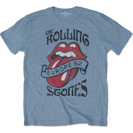 Mens Rolling Stones Europe '82 Tour T-Shirt - HalfMoonMusic