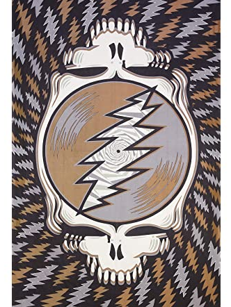 Grateful Dead Spin Your Face Earth Tone Tapestry - HalfMoonMusic
