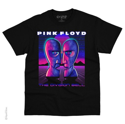 Mens Pink Floyd Division Bell Vaporwave T-Shirt - HalfMoonMusic