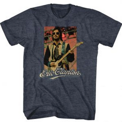 Mens Eric Clapton Sunglasses T-Shirt - HalfMoonMusic