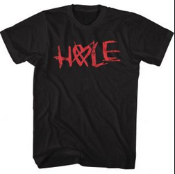 Mens Hole Crossed Heart Logo T-Shirt - HalfMoonMusic