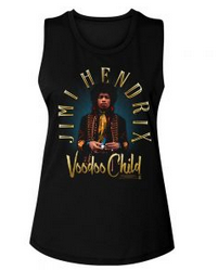 Womens Jimi Hendrix Voodoo Child Sleeveless T-Shirt - HalfMoonMusic