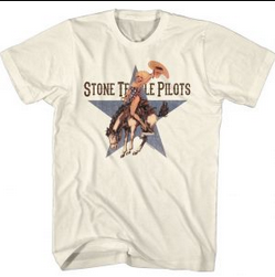 Mens Stone Temple Pilots Bronco Rider T-Shirt - HalfMoonMusic