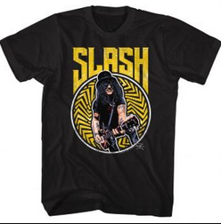 Mens Slash Electric Yellow T-Shirt - HalfMoonMusic