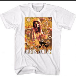 Mens Janis Jolin Drawn Over T-Shirt - HalfMoonMusic
