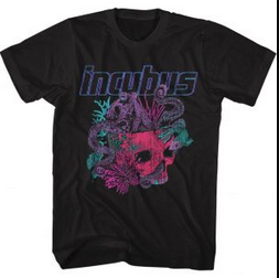 Mens Incubus Octopus Logo T-Shirt - HalfMoonMusic