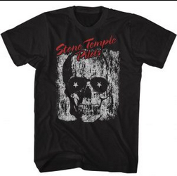 Mens Stone Temple Pilots Skull T-Shirt - HalfMoonMusic