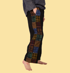 Mens Corduroy Do It Again Patchwork Recycled Pants - HalfMoonMusic