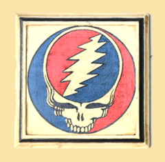 Grateful Dead Hand Carved Painted Wall Hangings - HalfMoonMusic