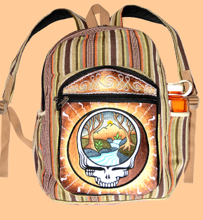 Grateful Dead Steal Your Mountain Stream Embroidered Backpack - HalfMoonMusic