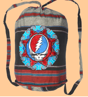 Grateful Dead Embroidered Shyama Drawstring Bag - HalfMoonMusic