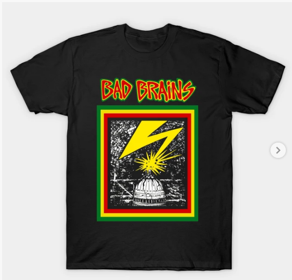 Mens Bad Brains Rasta Capitol T-Shirt - HalfMoonMusic