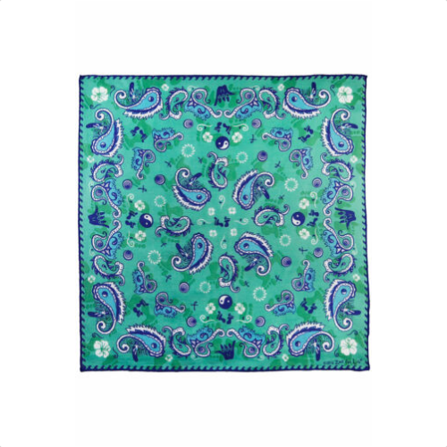 Teal Surf Bandana - HalfMoonMusic