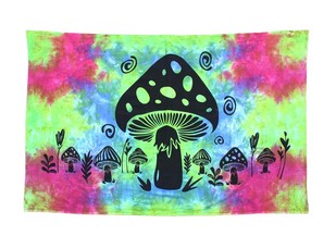 Magic Mushroom Tapestry - HalfMoonMusic