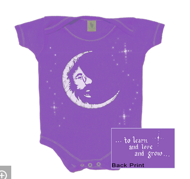 Jerry Garcia Moon Infant Onesie - HalfMoonMusic