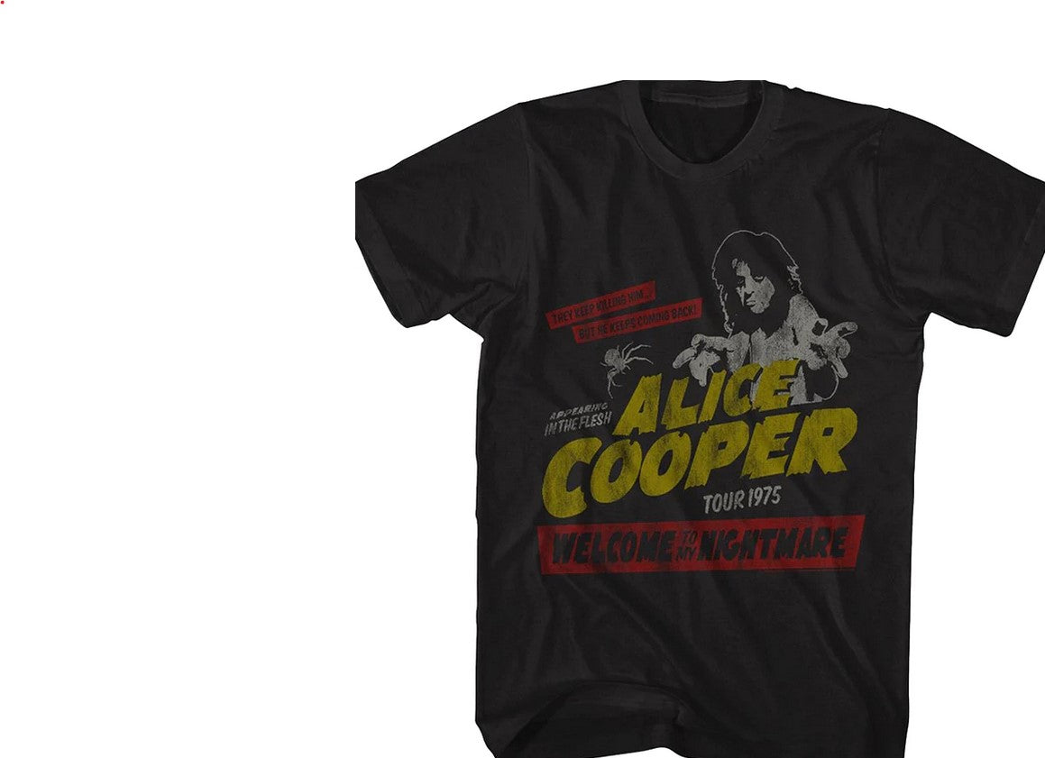 Alice Cooper 1975 Tour T-shirt - HalfMoonMusic