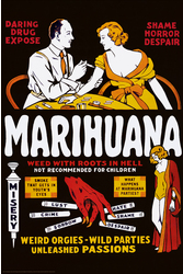Marihuana Roots In Hell Poster - HalfMoonMusic