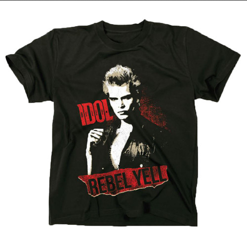 Mens Billy Idol Rebel Yell T-Shirt - HalfMoonMusic