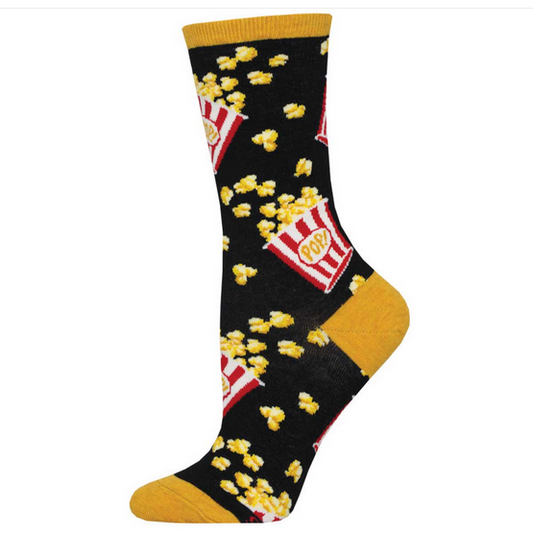Womens Classic Popcorn Striped Bucket Socks - HalfMoonMusic