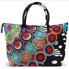 Hypno Moons Colorful Large Tote Bag - HalfMoonMusic
