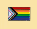 LGBT Pride Flag Hat Pin - HalfMoonMusic