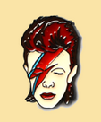 David Bowie Aladdin Sane Bolt Hat Pin - HalfMoonMusic