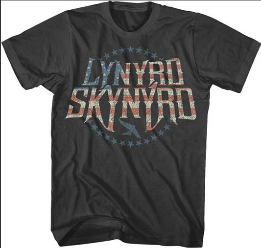 Men's Lynyrd Skynyrd Stripes & Stars T-Shirt - HalfMoonMusic