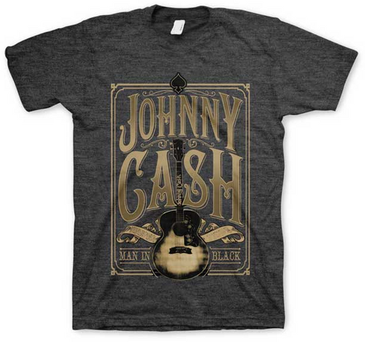 Men's Johnny Cash Signature Guitar T-Shirt - HalfMoonMusic