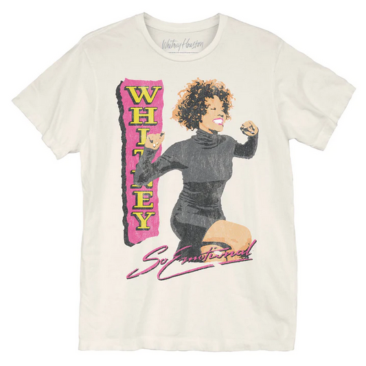 Women's Whitney Houston So Emotional T-Shirt - HalfMoonMusic