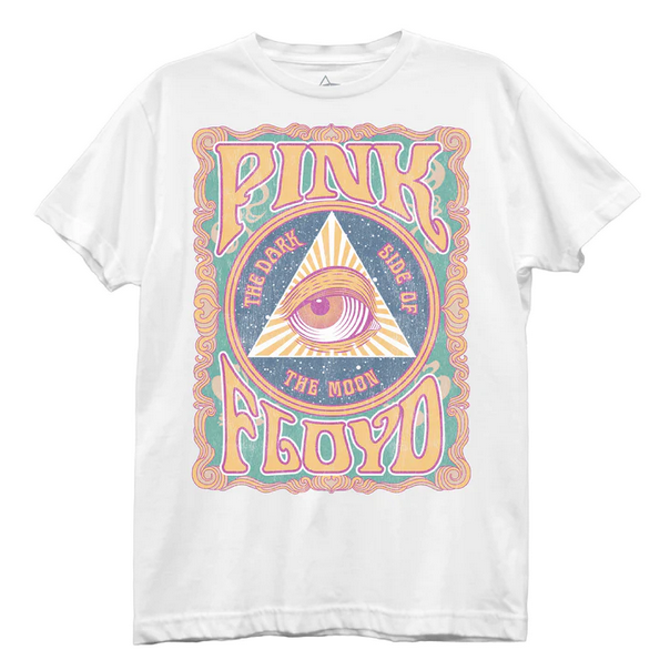 Women's Pink Floyd All Seeing Eye Pyramid T-Shirt - HalfMoonMusic