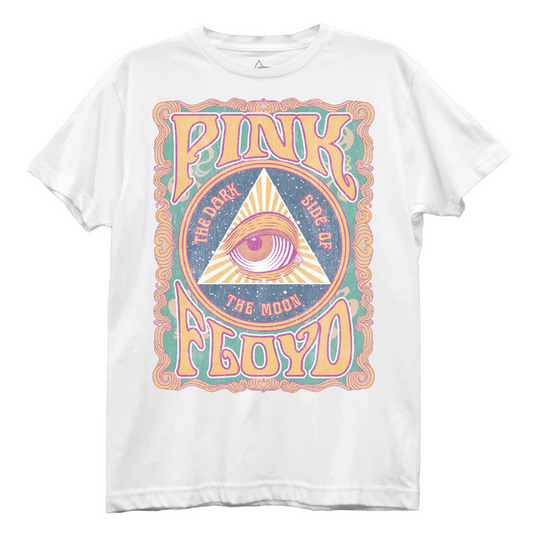 Women's Pink Floyd All Seeing Eye Pyramid T-Shirt - HalfMoonMusic