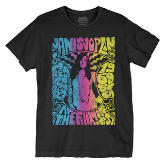 Men's Janis Joplin At The Fillmore T-Shirt - HalfMoonMusic