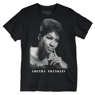 Men's Aretha Franklin Glamour Headshot T-Shirt - HalfMoonMusic