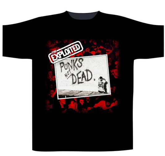 Mens The Exploited Punks Not Dead T-shirt - HalfMoonMusic