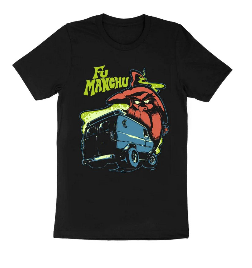 Mens Fu Manchu Wizard T-shirt - HalfMoonMusic