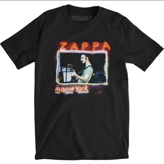 Men's Frank Zappa In New York T-Shirt - HalfMoonMusic