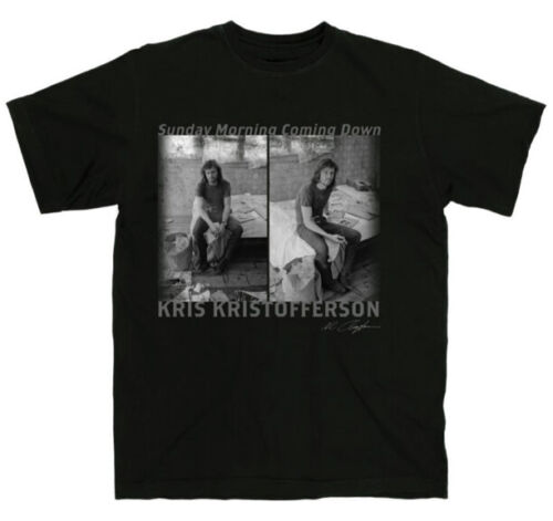 Men's Kris Kristofferson Sunday Morning Coming Down T-Shirt - HalfMoonMusic