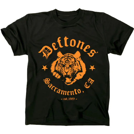 Men's Deftones Sacramento Tiger T-Shirt - HalfMoonMusic