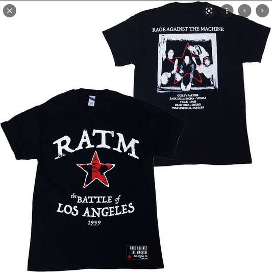 Men's Rage Against The Machine Battle Star T-Shirt - HalfMoonMusic