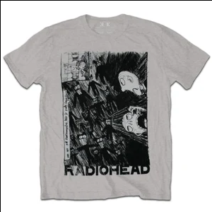 Men's Radiohead Scribble T-Shirt - HalfMoonMusic