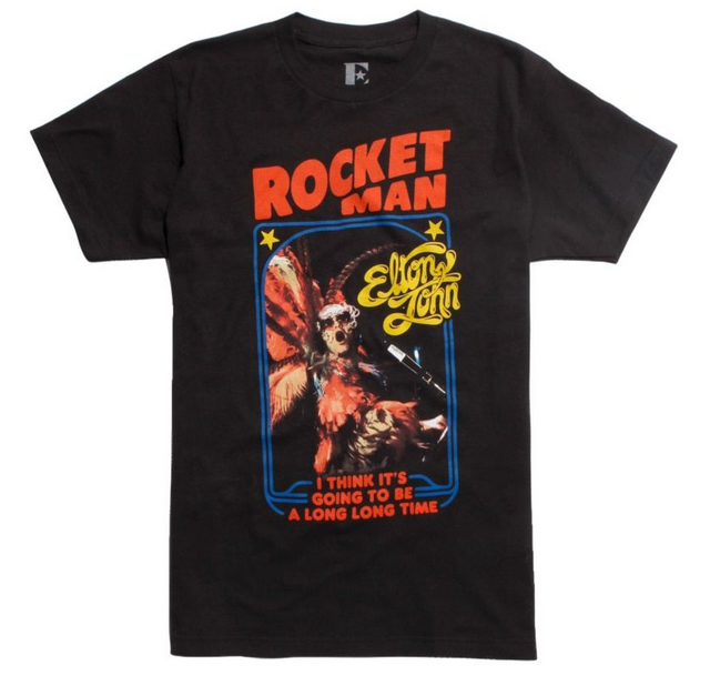 Men's Elton John Rocket Man T-Shirt - HalfMoonMusic