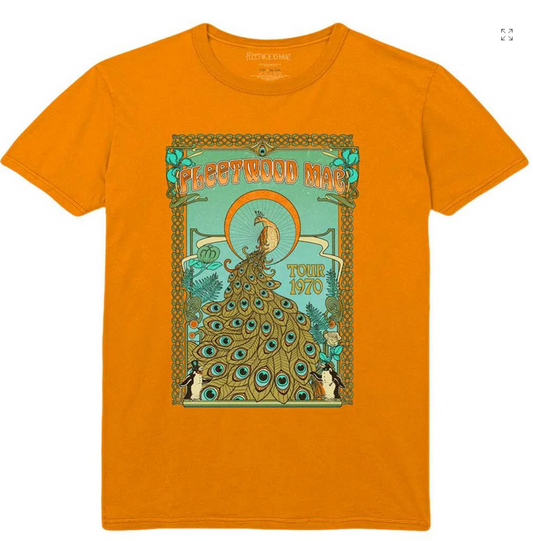 Men's Fleetwod Mac Peacock T-Shirt - HalfMoonMusic