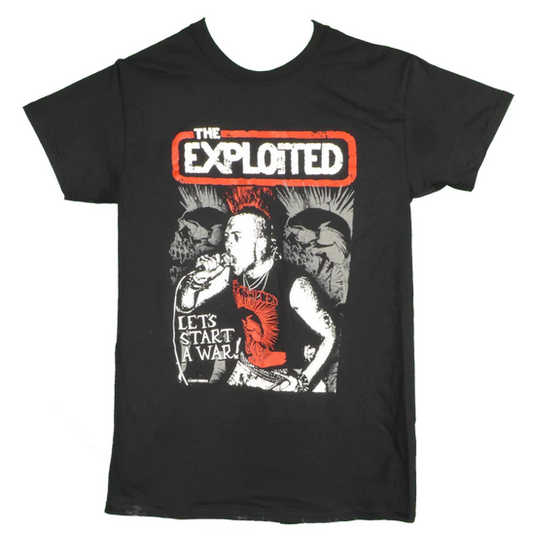 Men's The Exploited Let's Start A War T-Shirt - HalfMoonMusic
