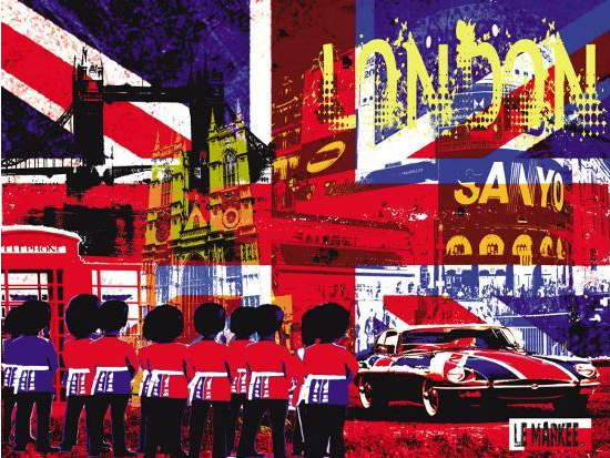 The Spirit Of London Art Print - HalfMoonMusic