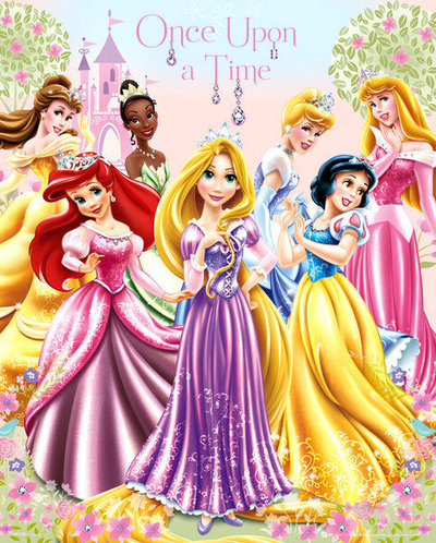 Disney Princess Once Upon a Time Art Print - HalfMoonMusic