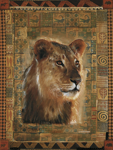 Lion Art Print - HalfMoonMusic