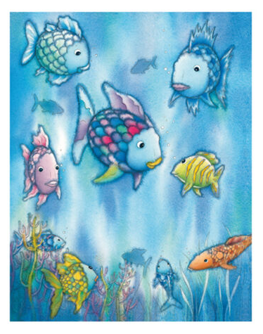 The Rainbow Fish III Foiled Art Print - HalfMoonMusic